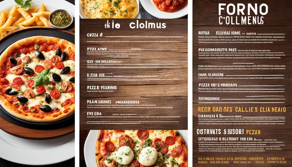 Forno Columbus menu