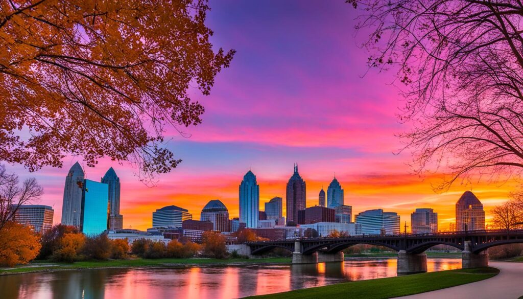 Ohio city sunsets