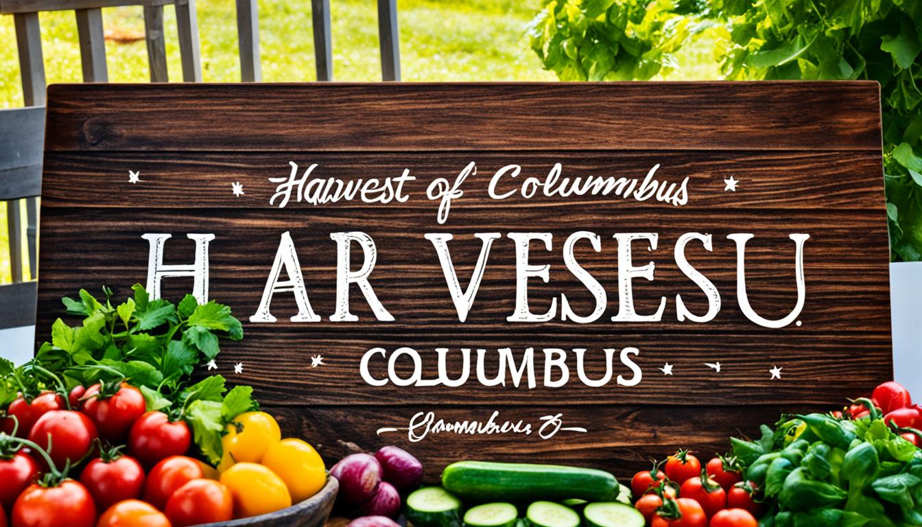 harvest of columbus